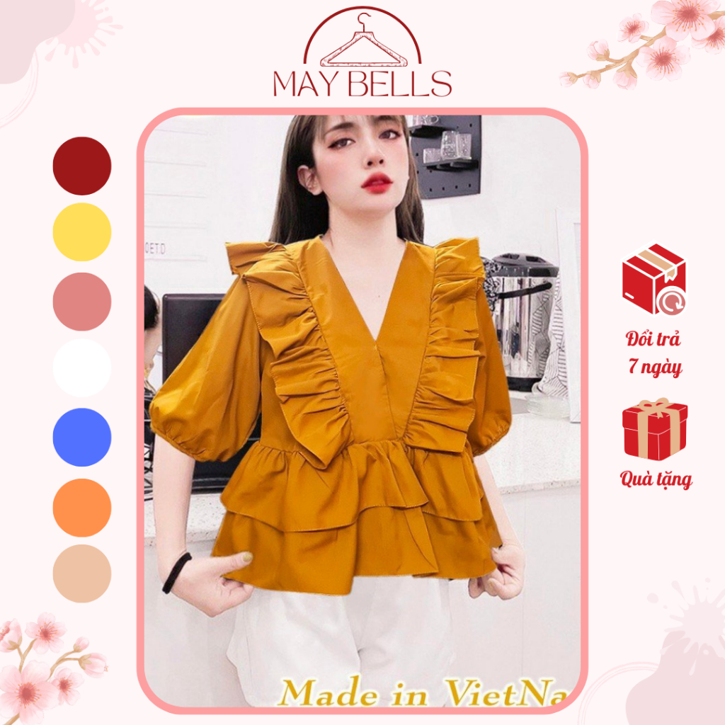 ตุ๊กตาเด็กเสื้อผู้หญิง V คอ Ruffled Hem ครึ่งแขน Ladys Shape Soft Kate ...