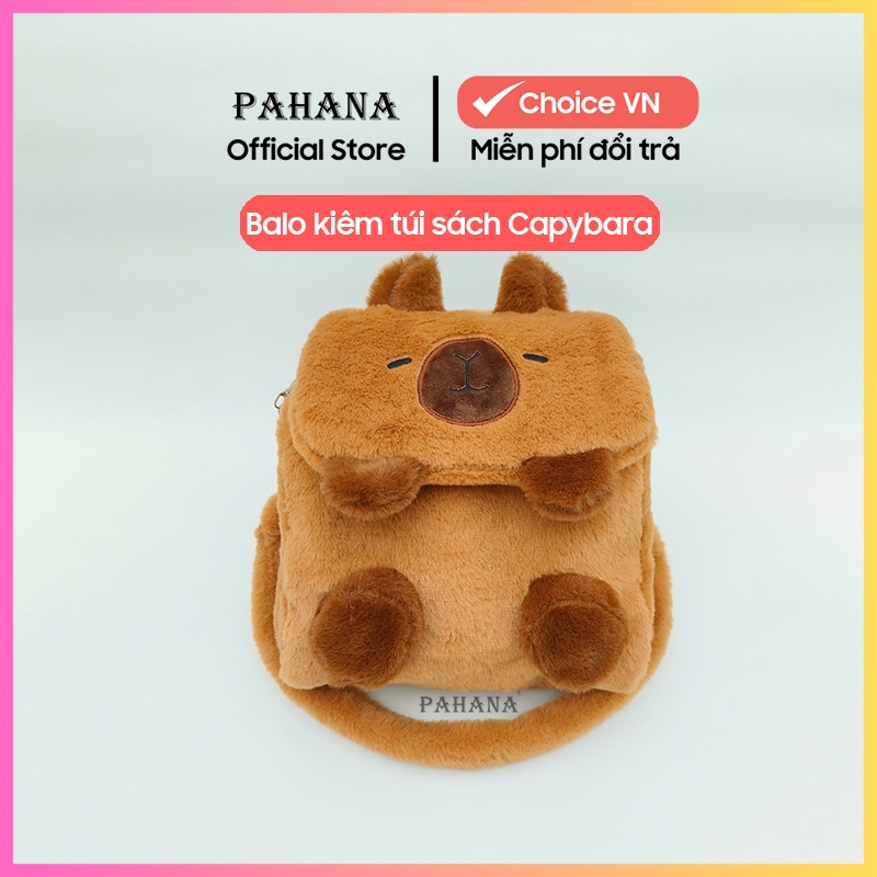 Capybara Backpack Cum cute mini Book Bag, School Bag, Work Bag, ulzzang ...