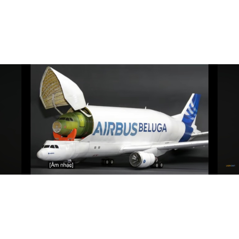 กระดาษ Airbus beluga รุ่น 1:100 สเกล | Shopee Thailand