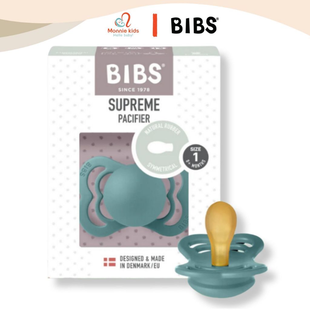 Bibs Pacifier Supreme Latex ยางธรรมชาติ simmetric Pacifier จุกนมหลอก