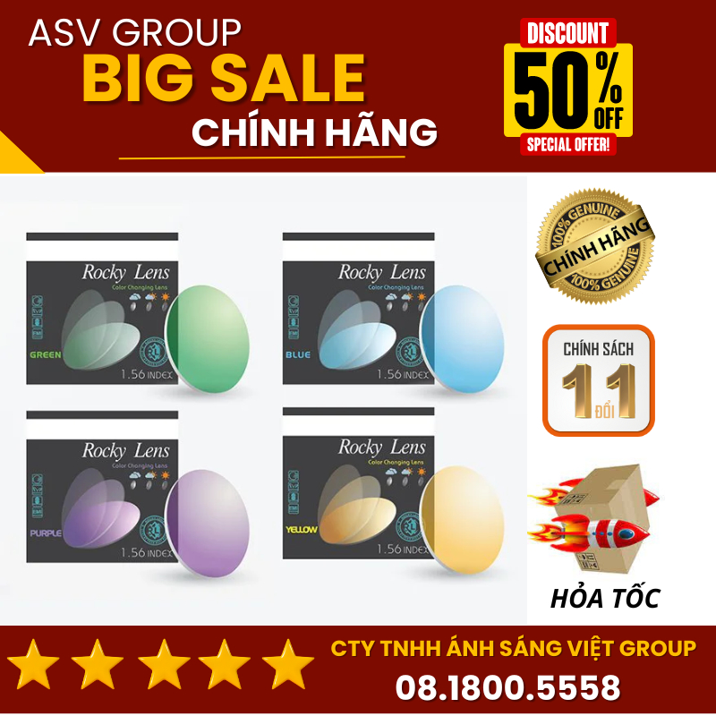 เลนส์เปลี่ยนสี ROCKY ของแท้ - ASV GROUP | Shopee Thailand
