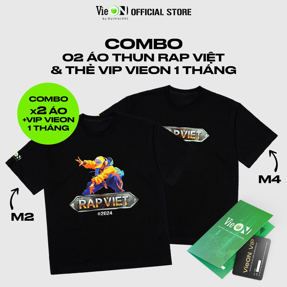 Combo of 02 Rap Viet Rapvolution x Rap Viet Street Legend เสื้อยืดสีดํา ...