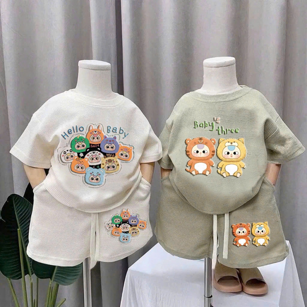 Premium Baby Wool Winter Set – Soft Teddy Print 3-Piece Outfit main image 0
