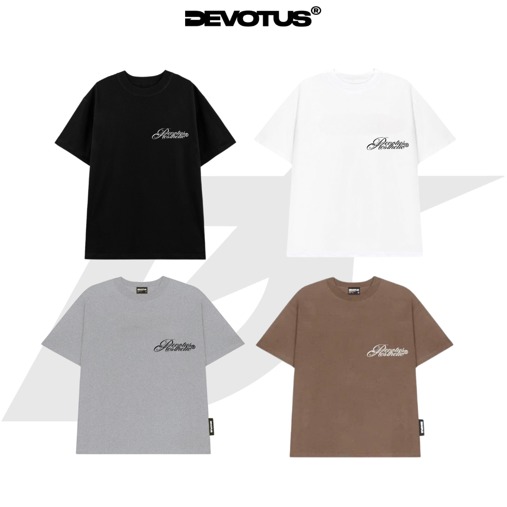 เสื้อยืดโอเวอร์ไซส์ แบรนด์ท้องถิ่น Unisex Devotus Premium 100% Cotton ...