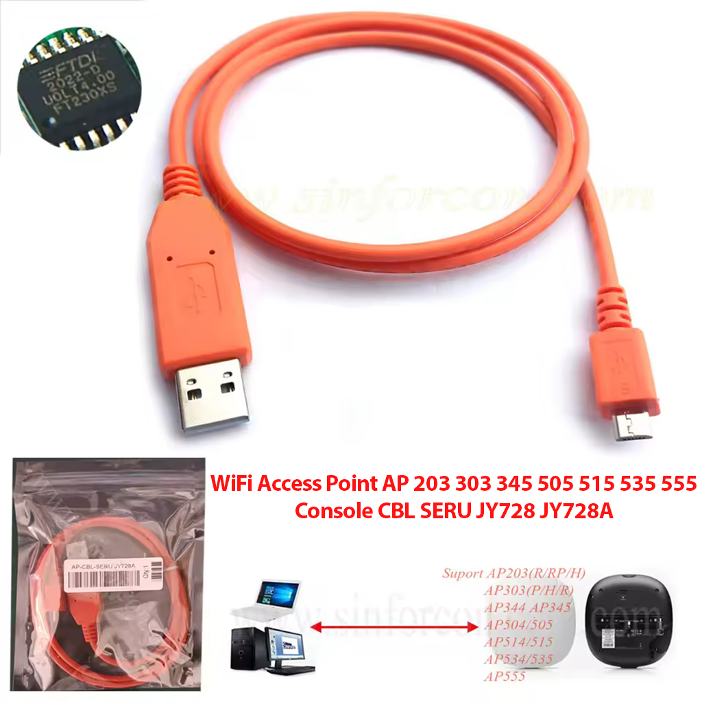 Aruba Console USB to Micro USB 5Pin Cable HPE JY728A AP-CBL-SERU ใช้ ...