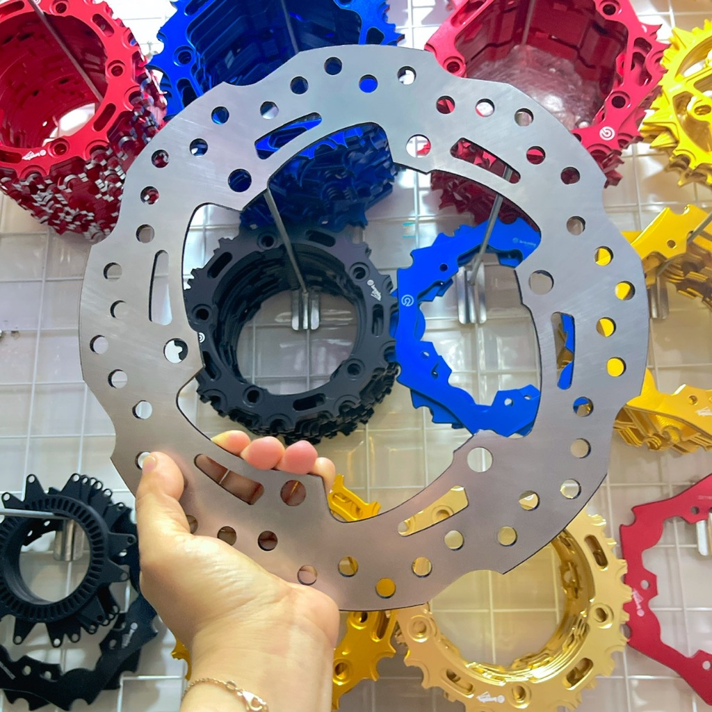 (X á Lo) Winner Front Brake Disc Rim รุ่นหยัก 260mm, 4รู.Attach รถรุ่น ...