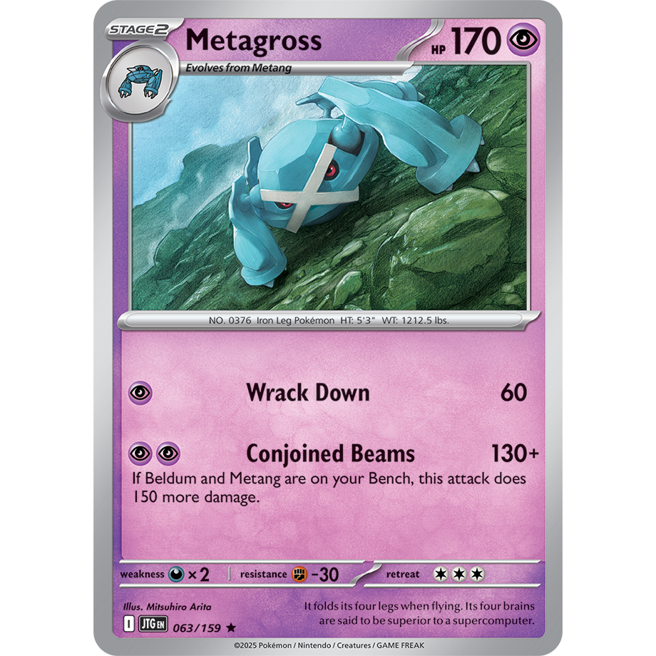 [KW2 Pokemon] [EN] การ์ด Metagross - 063/159 - หายาก - JTGEN | Shopee ...