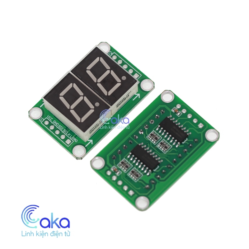 74HC595 2-Digit Display 0.56 นิ้ว 7-Segment Led Display Circuit ...