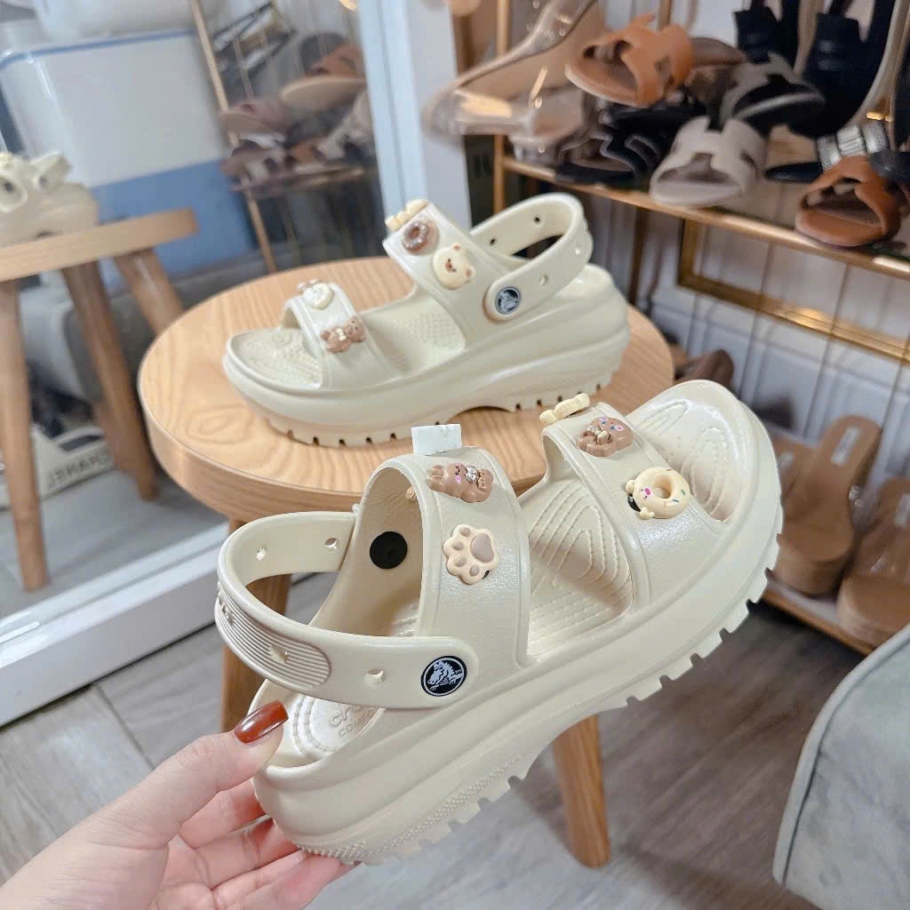 Crocs Mega Crush L1 Standard High Sole Sandal with Full Random Chram