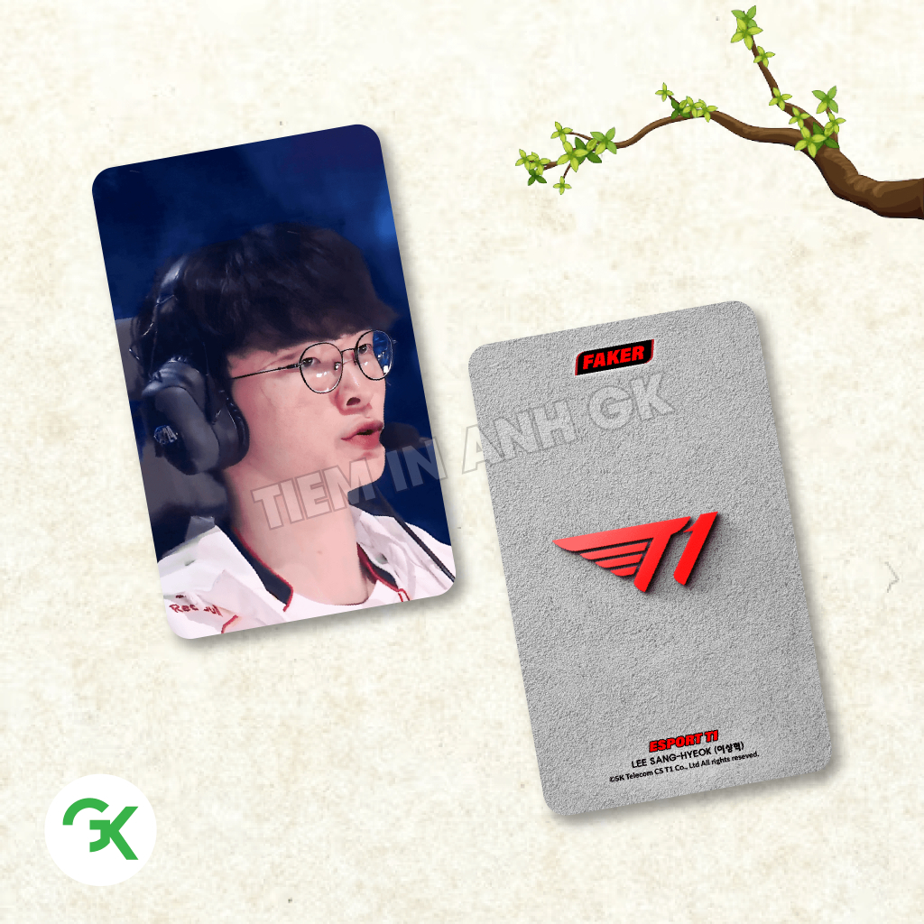 Photocard FAKER (P1) - Esports T1 LOL - League of Legends - ขนาด 5.5x9 ...