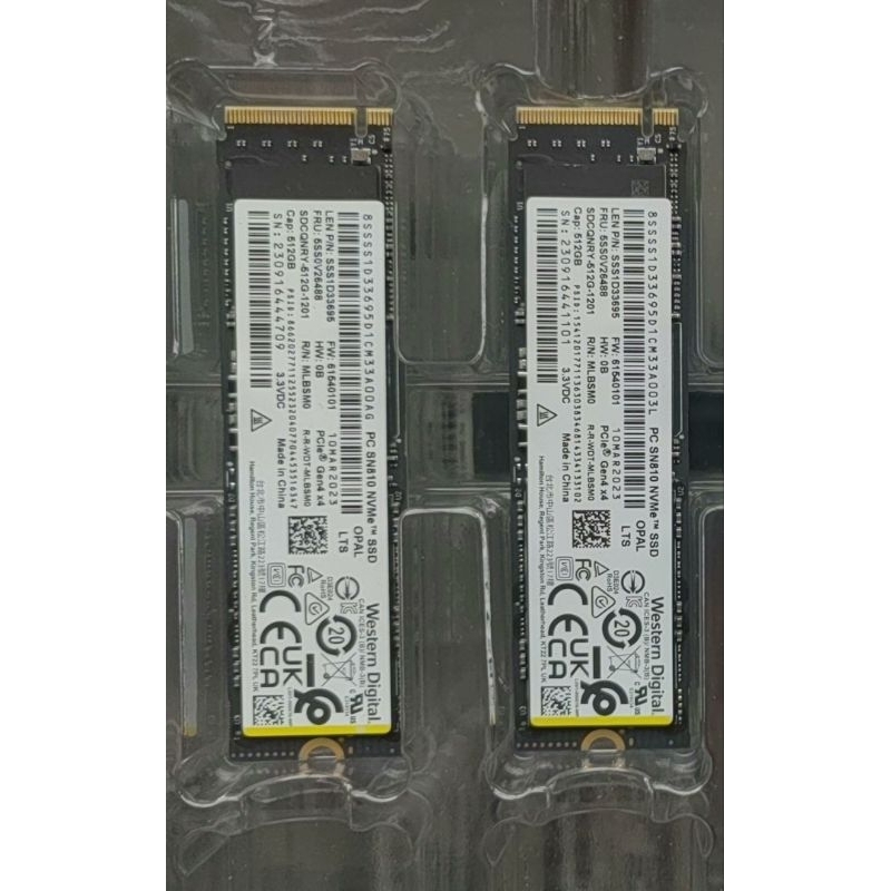 Western Digital PC SN810 512GB M2 NVMe Gen4 x4, 6900 MB/s / 5000