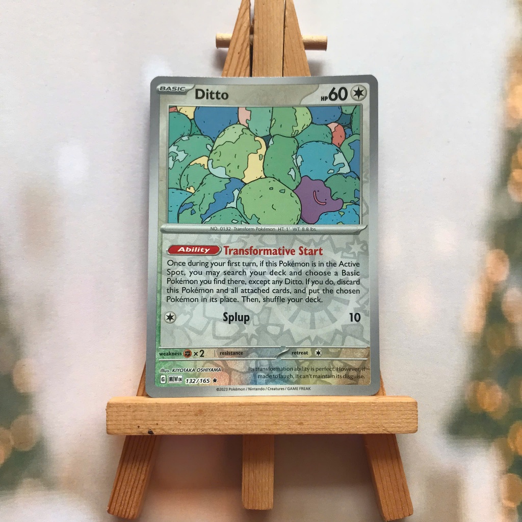 Ditto 132/165 Reverse Holo Pokemon Scarlet & Violet 151 - Foto 6