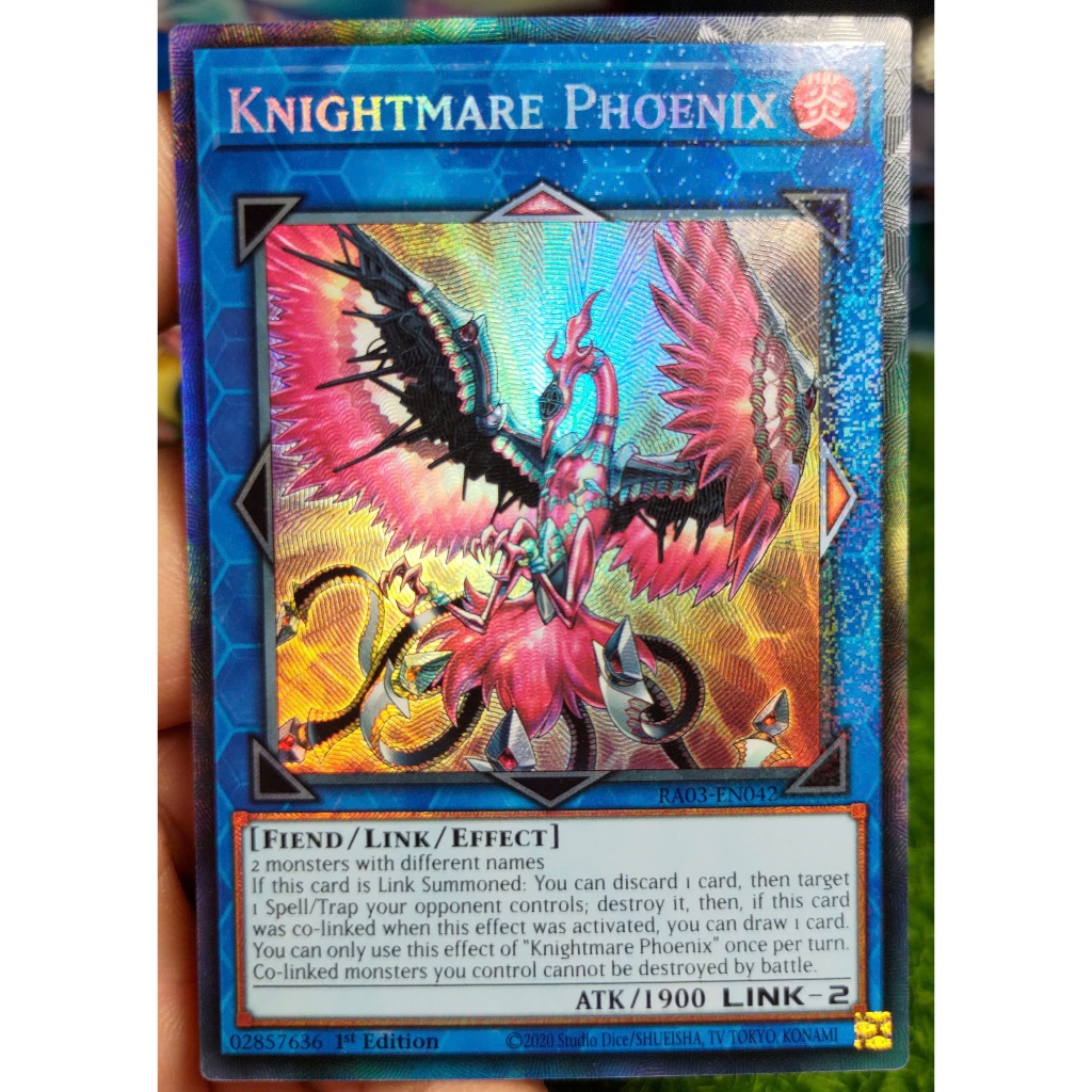[KW2 Yugioh] [EN-UK] [Nice Art] การ์ด Knightmare Phoenix - RA03-EN042 ...