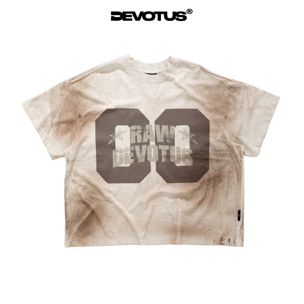[ใหม่] 100% COTTON RAW DEVOTUS WASHED BIG BOXY เสื้อยืดแบรนด์ท้องถิ่น ...