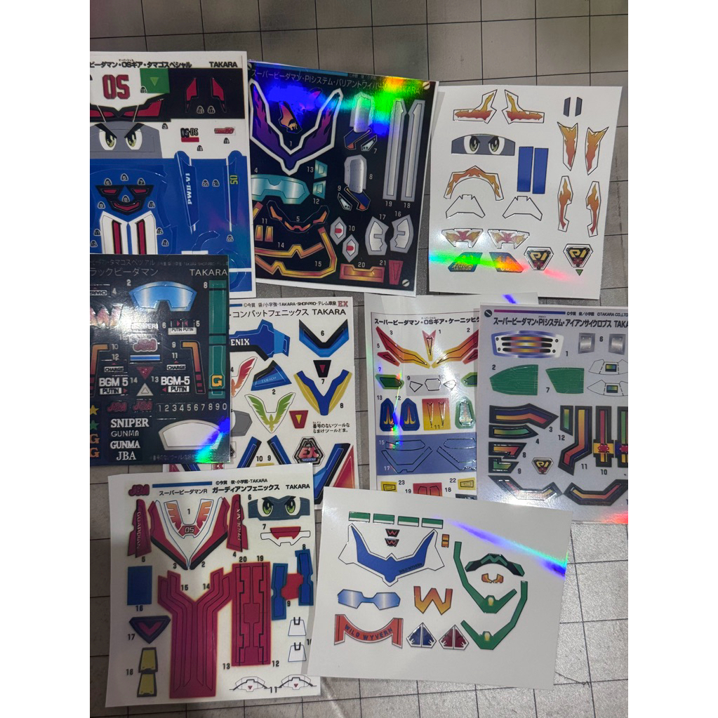 Decal Sticker หุ่นยนต์ยิง B daman โฮโลแกรมเอฟเฟกต์ | Shopee Thailand