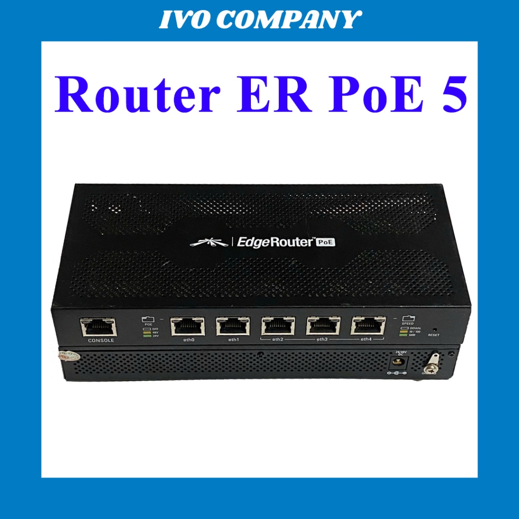 Unifi EdgeRouter Poe 5 อุปกรณ์ปรับสมดุลโหลดเราเตอร์ (ERPoe-5) | Shopee ...