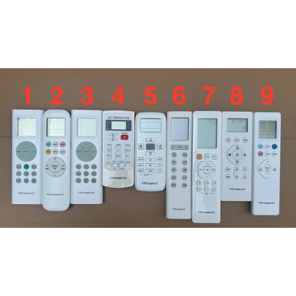 เครื่องปรับอากาศ Casper รีโมทคอนโทรลพร้อมรุ่น diverse ...