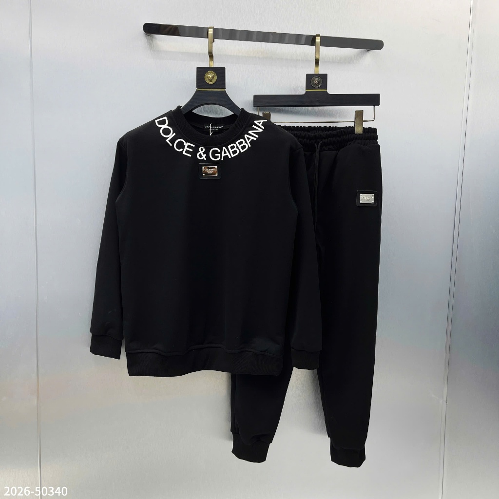 Dcl LOgo ชุดเสื้อกันหนาวผู้ชายปักหน้าอกตัวอักษรความร้อนพิมพ์ผ้าฝ้าย ...