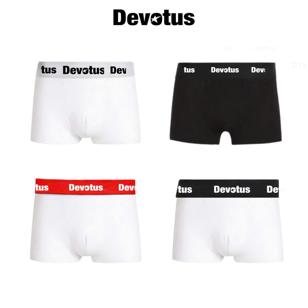 DEVOTUS HIGH RISE MENS BOXER UNDERWEAR ผ้าฝ้ายยืด 4 ทิศทางคุณภาพสูง ...