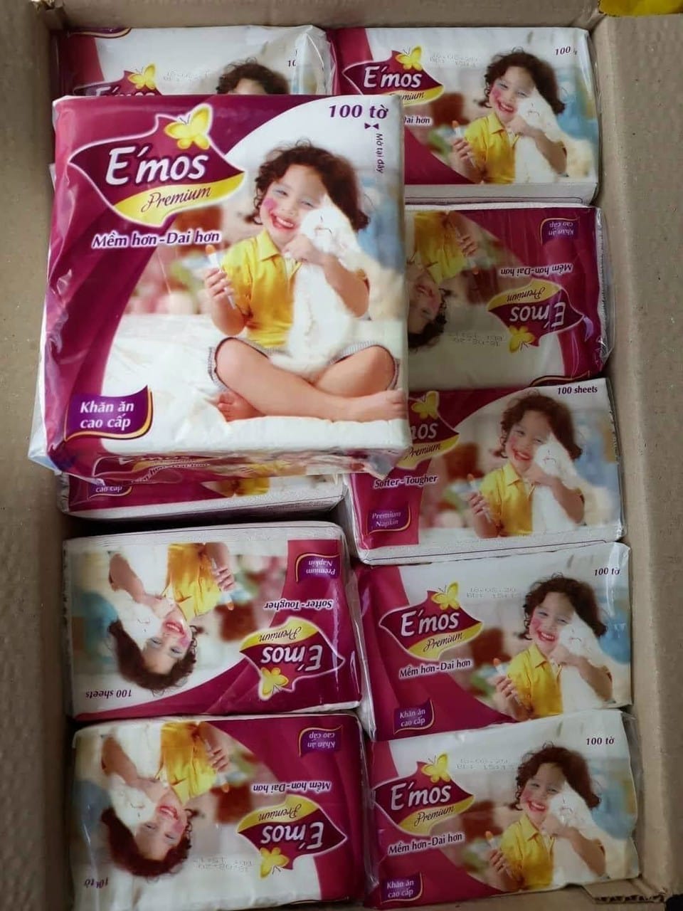 Emos Premium Square Tissue Paper ขนาด 330mmx330mm Square Tissue ...