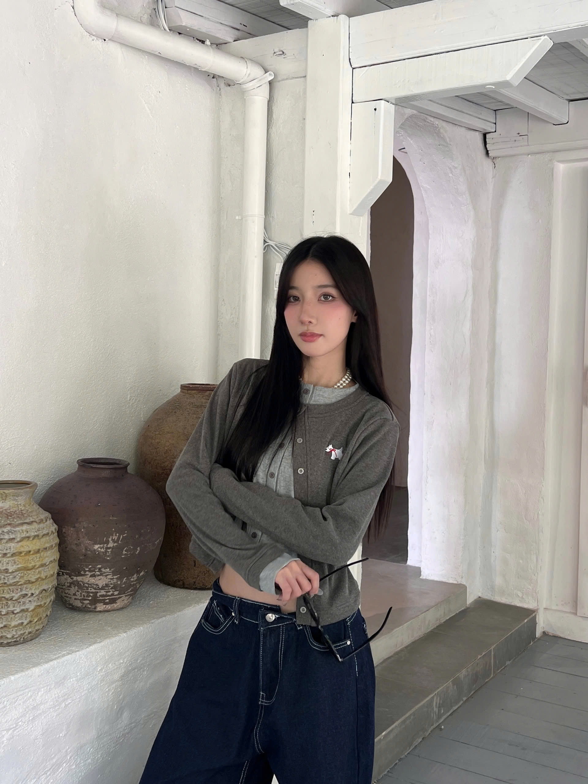 [สีใหม่] KILL SYSTEM - WESTIE คาร์ดิแกนซ้อนสองสี ปักลูกสุนัข | Shopee ...